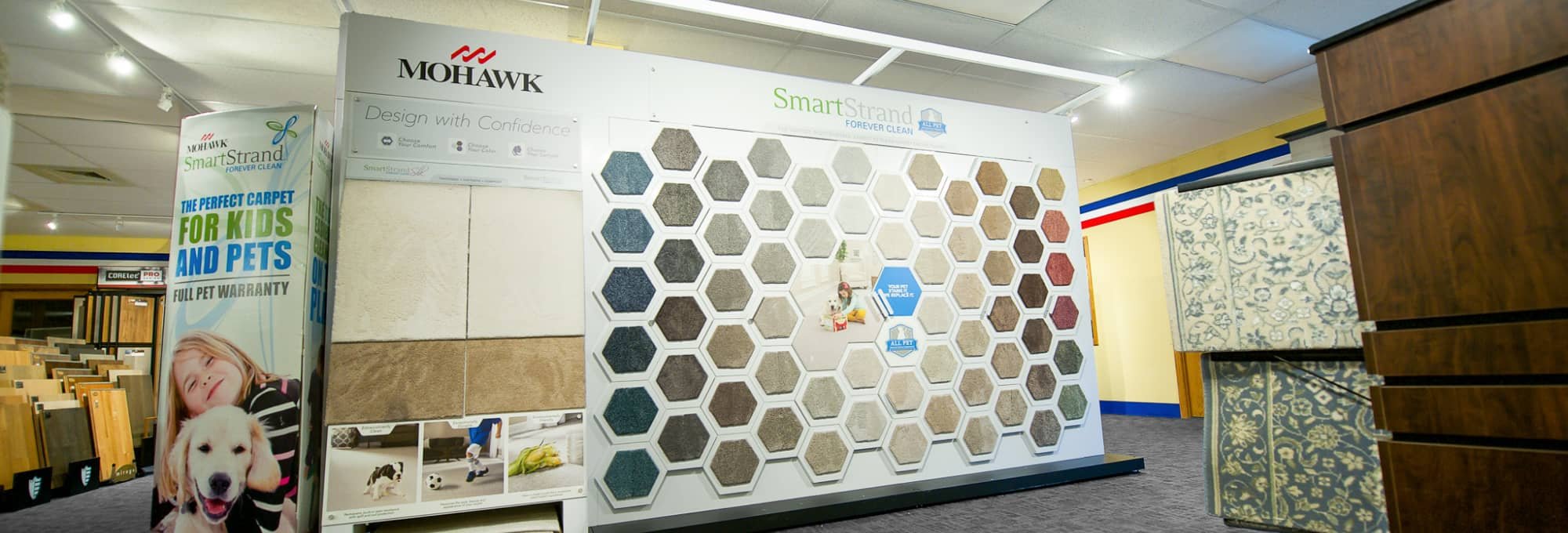 The Gallery at Smart Carpet is a flooring store serving the Manasquan, NJ area with a wide variety of flooring brands