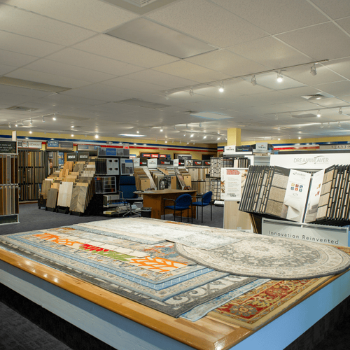 The showroom at The Gallery At Smart Carpet, in Manasquan, NJ